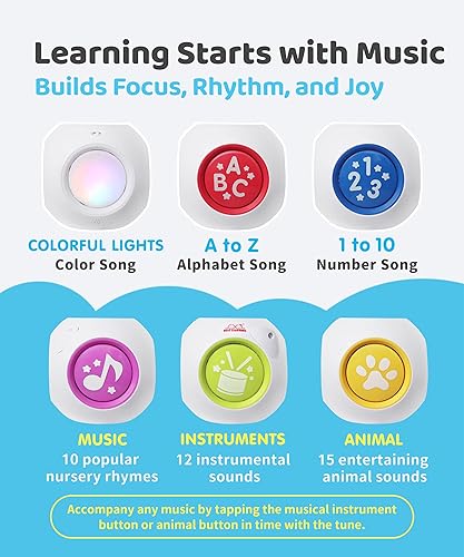 Miniatura 6 de BEST LEARNING Learning Cube – Interactive Musical Activity Toy for Babies 6–12 Months | Montessori-Inspired Sensory Learning Toy | Perfect 1st