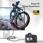 UGREEN Micro HDMI to HDMI Adapter, HDMI to Micro HDMI Converter Male to Female Cable Support 4K 60Hz for Raspberry Pi 4, GoPro Hero, Laptop, Monitor, TV, Camera with 3D ARC HEC, 25cm