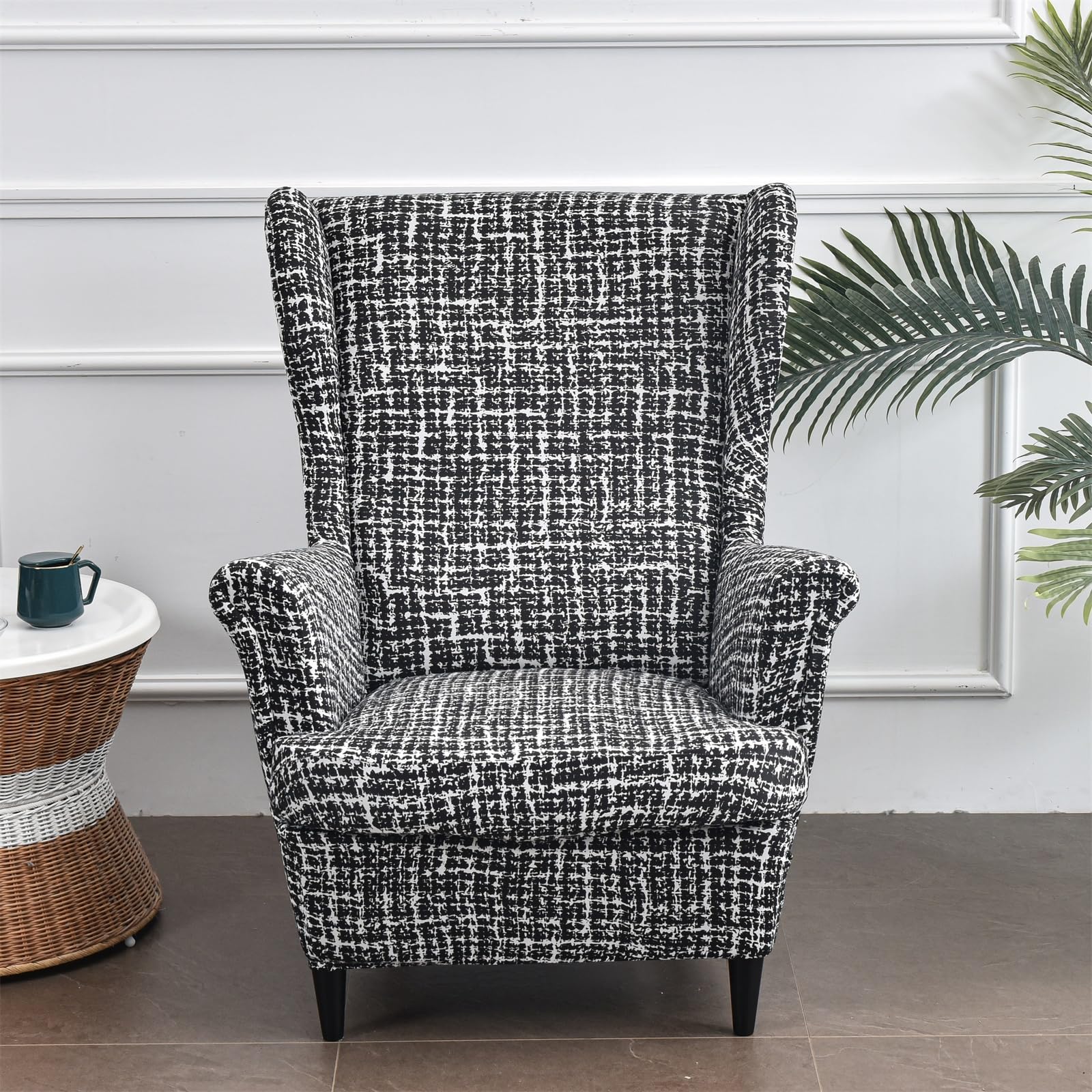 MINGPINHUIUS Wingback Chair Covers