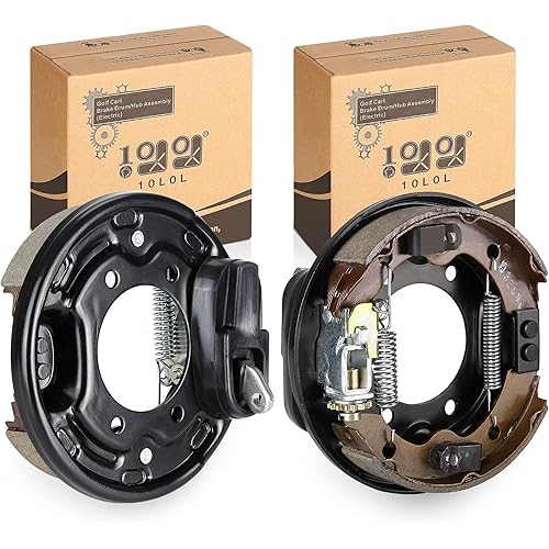 10L0L Driver Side & Passenger Side Brake Assembly, Rear Brake Cluster for 1995-Up Club Car DS and Precedent, for Club Car Golf Carts 101823301 103380202101823301/103380202