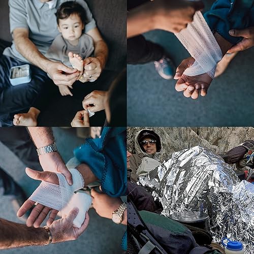 Miniatura 2 de WELL-STRONG Kit de primeros auxilios de supervivencia 123 piezas kit de emergencia impermeable para barco pesca kayak barco natación campamento