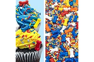Gourmet Dog Bones Edible Confetti Sprinkles for Cakes and Treats