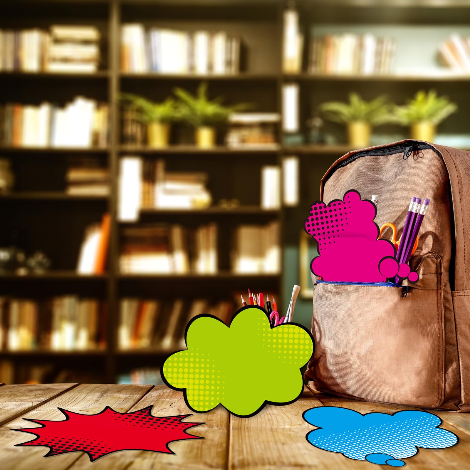 Recortes para tablón de anuncios de superhéroes, paquete de 75 decoraciones de fiesta de superhéroes cómics, 25 diseños únicos, recortes de cartón para niños, nombres de pared de la