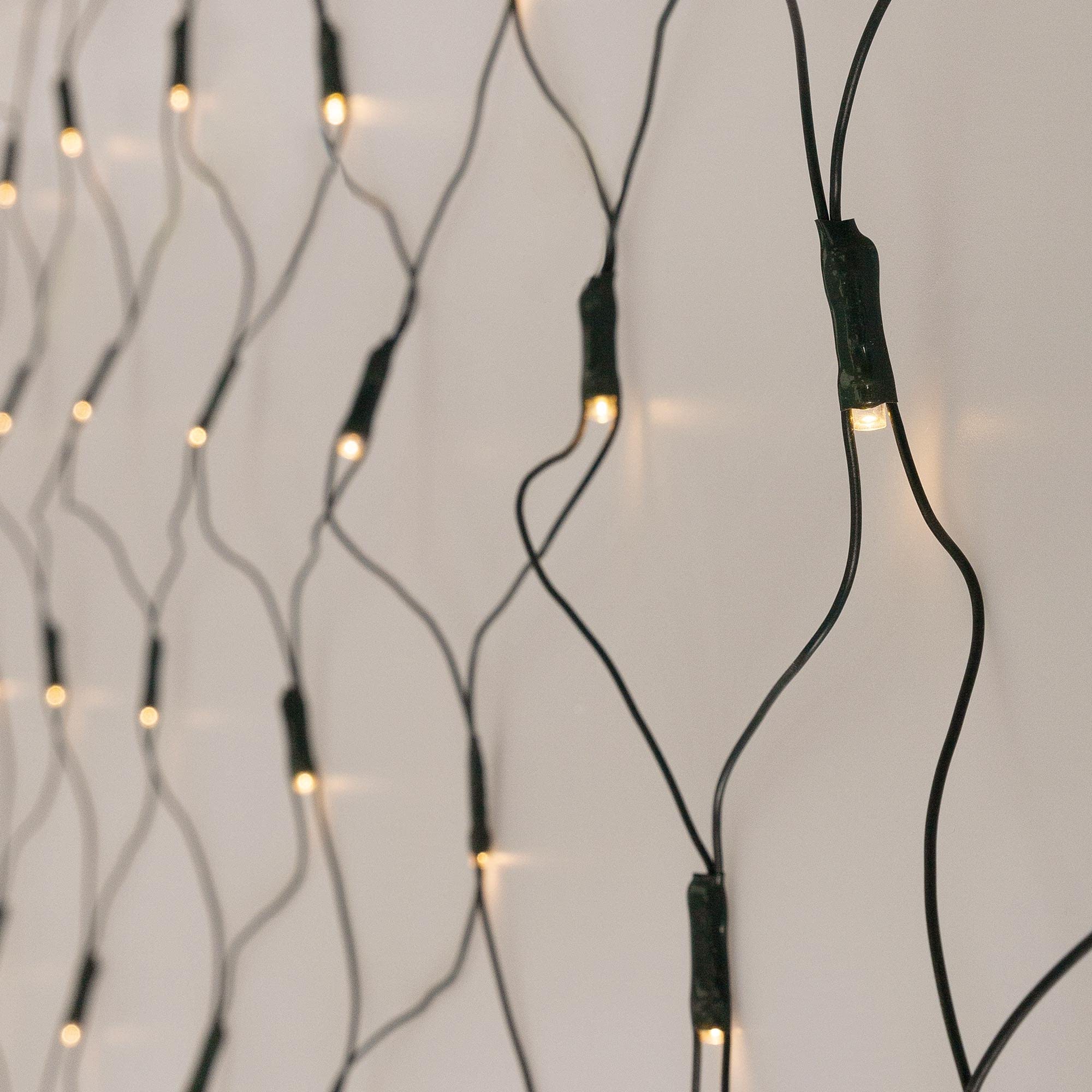 ECD Germany Rideau Pendant Lumineux à LED, PVC, 1,5x3,0 cm, 320 LED Blanc Chaud, Chaîne Guirlande Lumineuse, Déco Pluie de Glace, Filet Lumineux IP44, Illumination Noël, Décoration Fête de Mariage