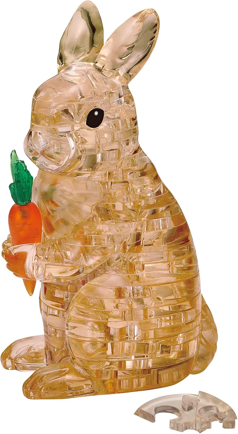 Beverly 43 Piece Crystal Puzzle Rabbit Brown