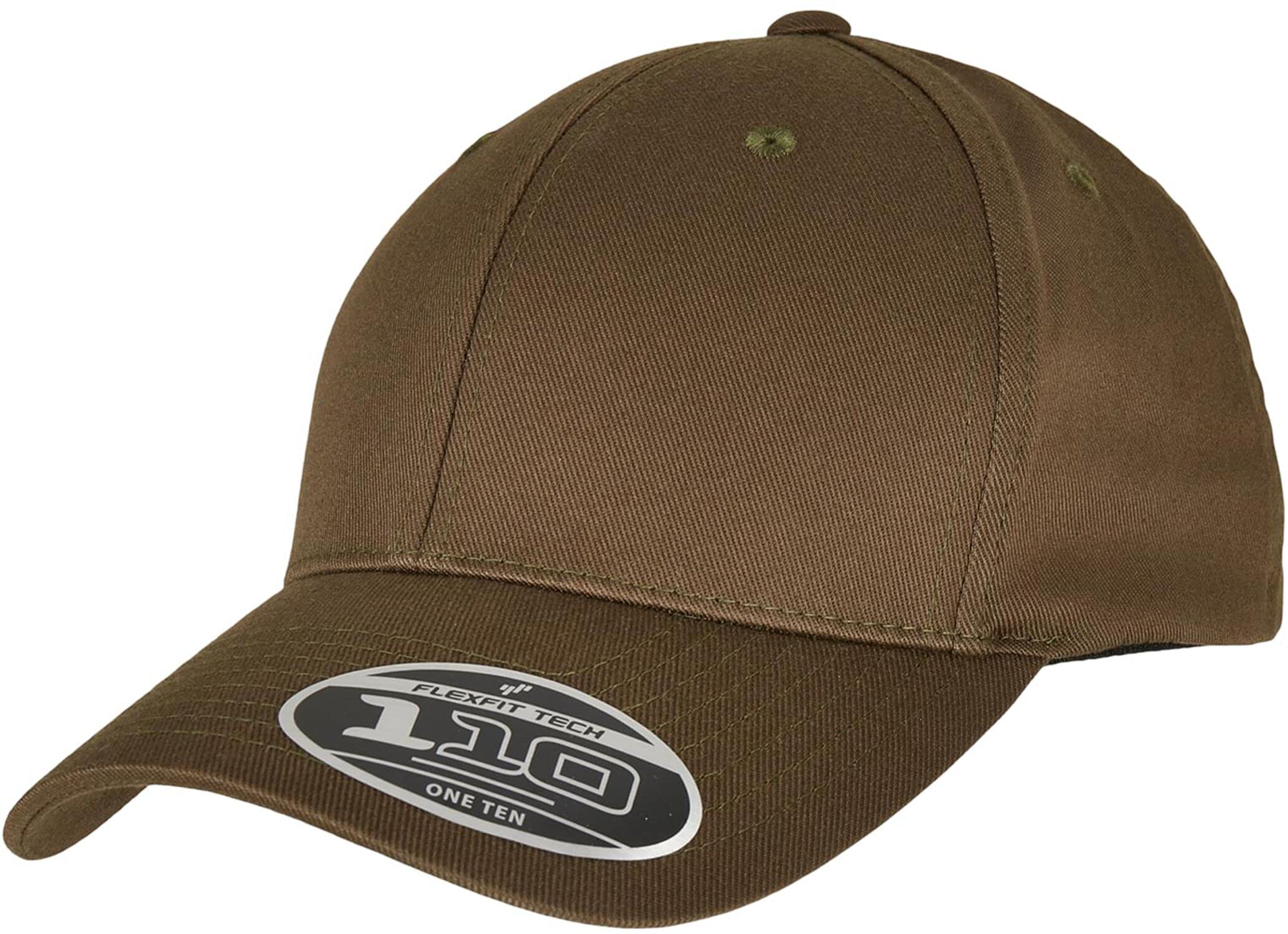 Flexfit 110 Snapback Cap (One Size) (Olive)