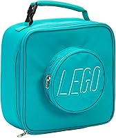 Vista 25 de LEGO Lunch Bag, Durable and Insulated, with Mesh Pouch and Zip Compartment, Perfect for On-the-Go Meals, Blue