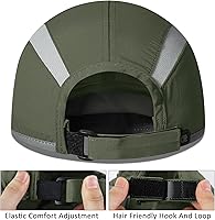 Vista 3 de GADIEMKENSD Sombrero reflectante plegable para exteriores, diseño sin estructura, protección solar UPF 50+, sombreros deportivos para mujeres