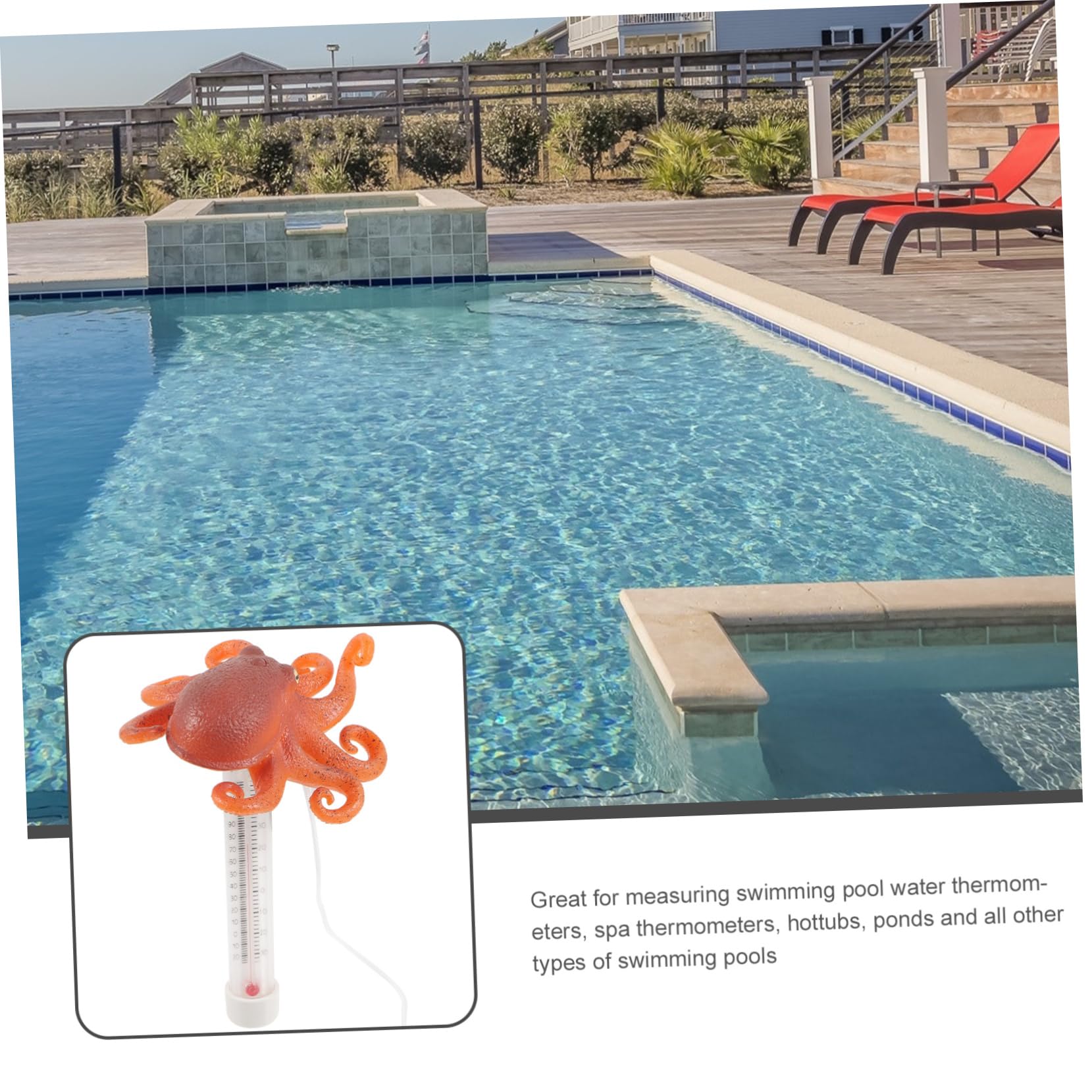 Sosoport 4 Piezas Termómetro Piscina Solar Temperatura Del Baño Agua Termostatos Piscina Flotante Medidor De Temperatura Volar Flotadores De Piscina Clima Termostato De Nido El Plastico