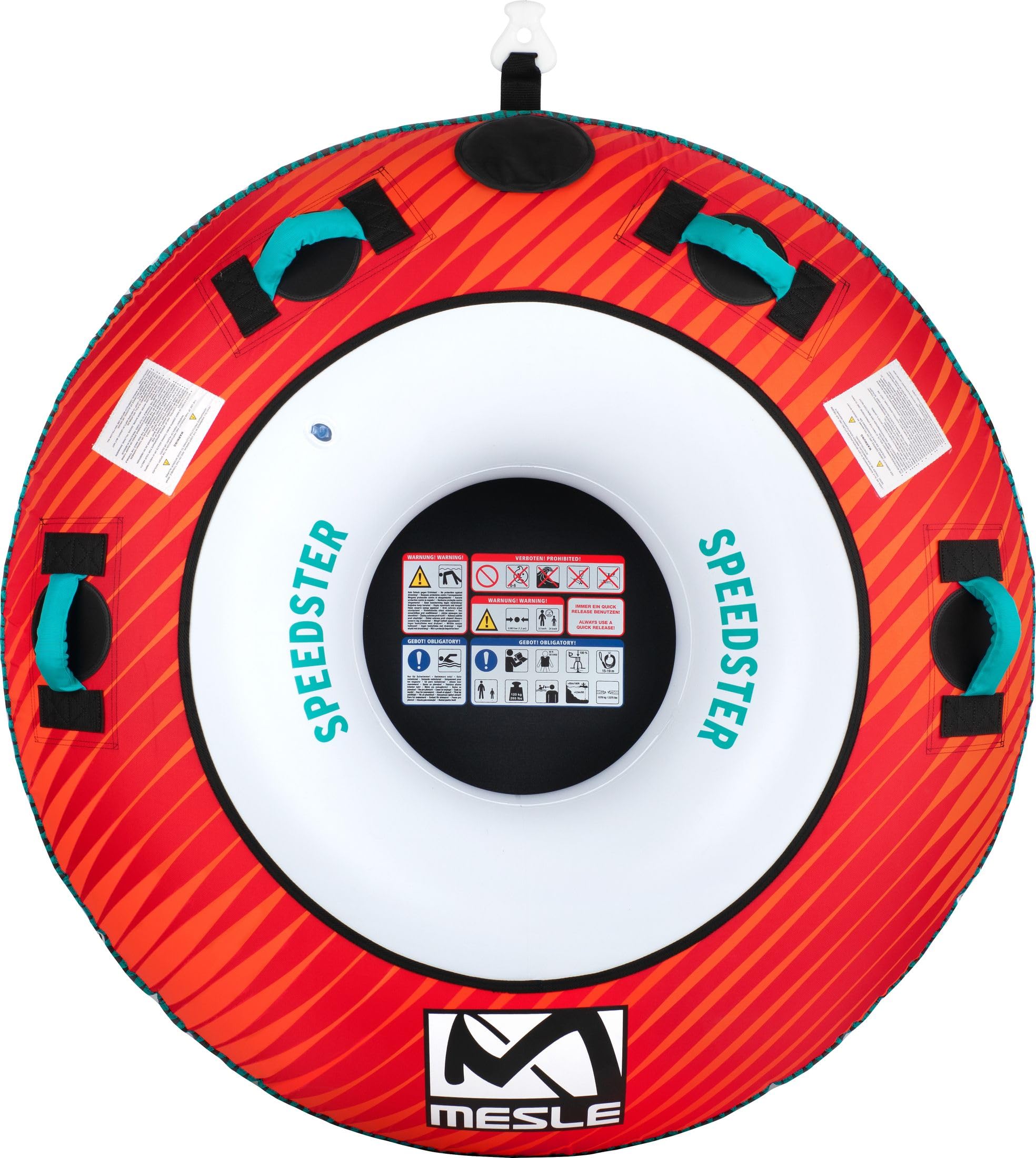 Ciambella Trainabile MESLE Ringo 54'' - Per Sci Nautico, Barca E Moto D'acqua, 1 Persona - Foto 14