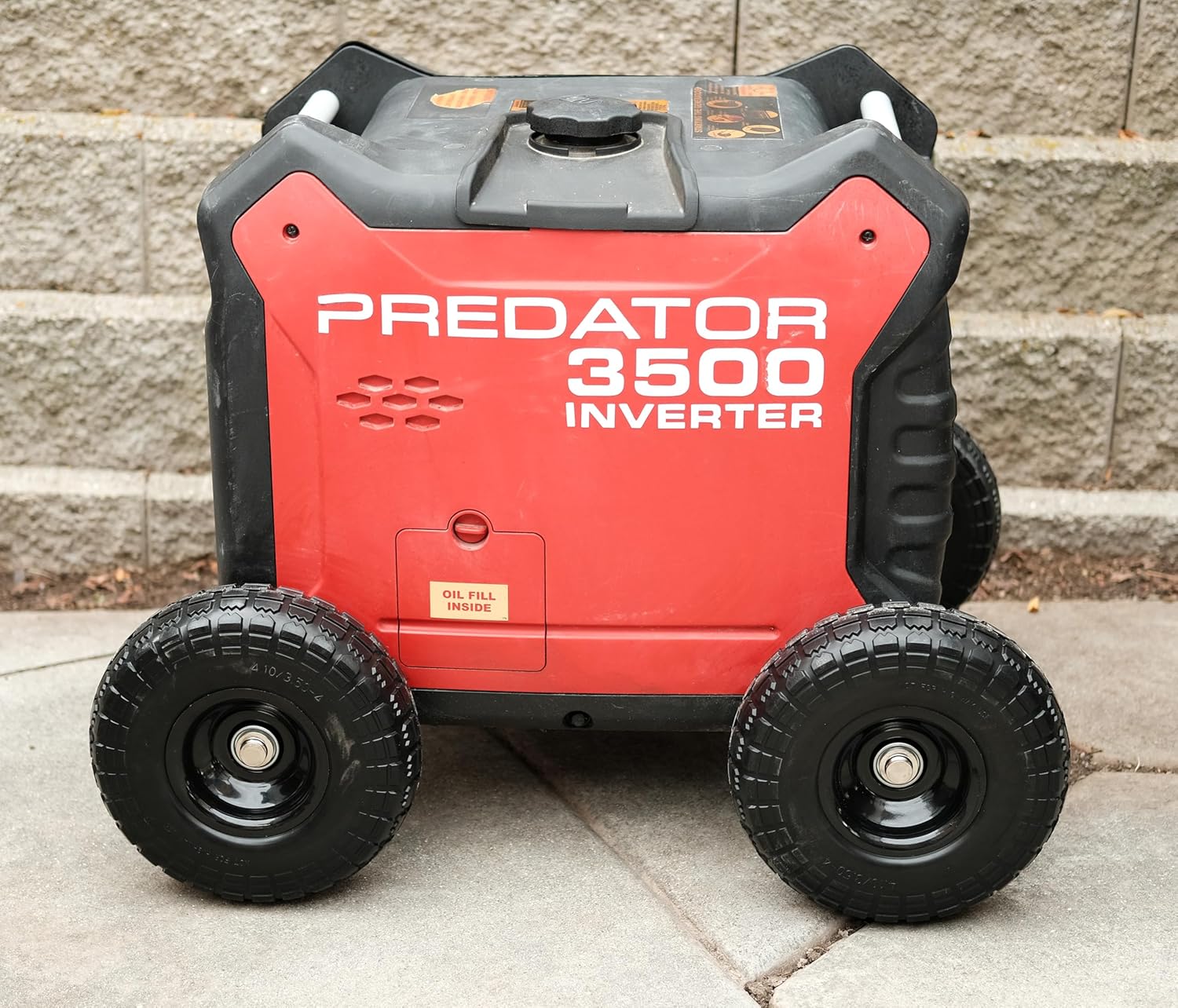 All Terrain Wheel Kit, Fits Predator 3500 Generator, Solid Never Flat Tires