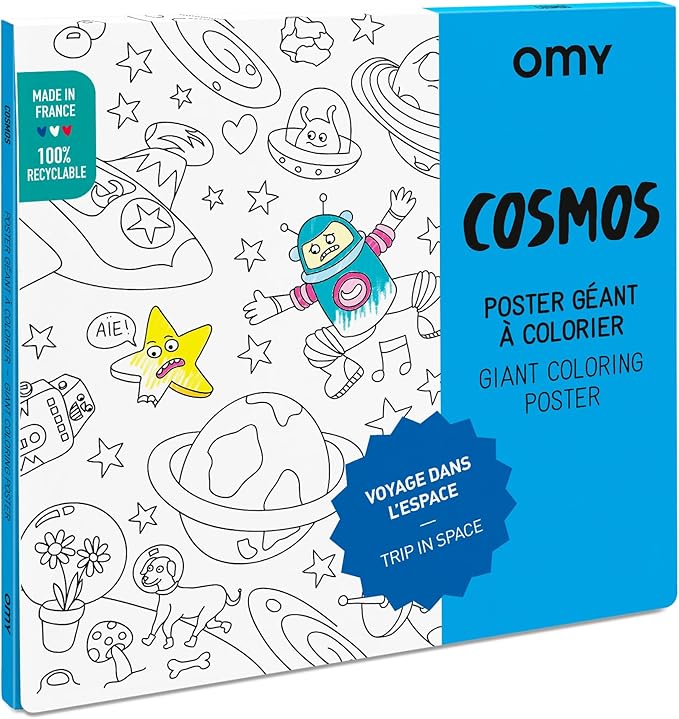 O'my Póster Gigante para Colorear (Cosmos 100 x 70 cm