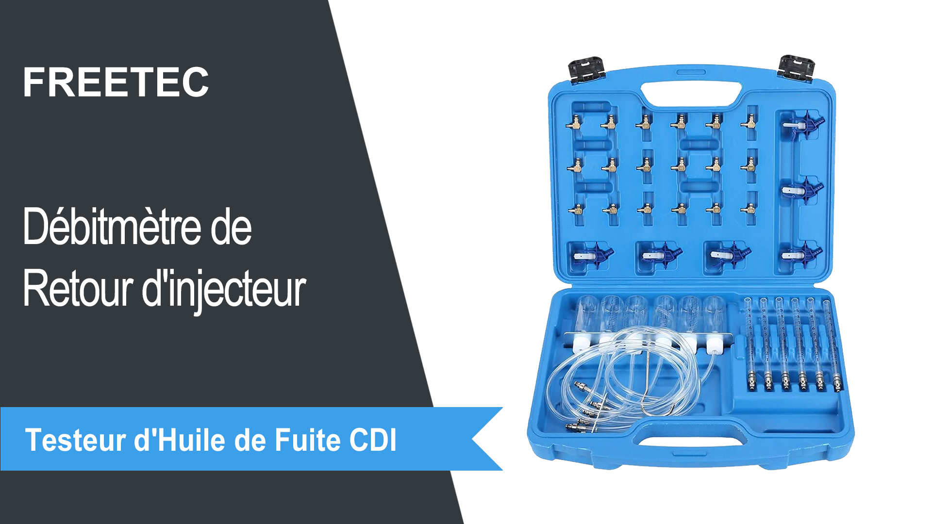 Kit Testeur Injecteurs Diesel - 24 Adaptateurs Pour Rampe Commune