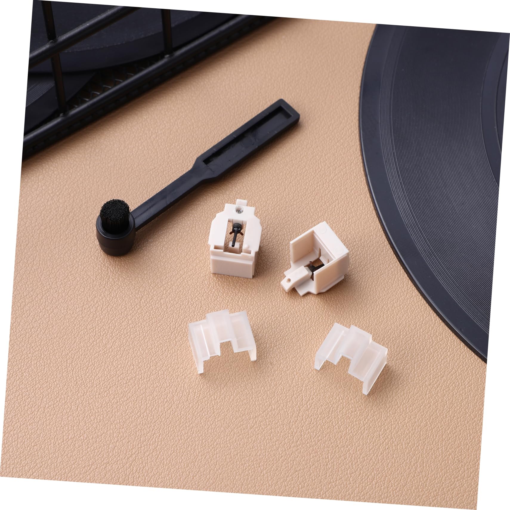 1 Set Stylus con Spazzola Pulizia Compatibile con Varie Tipologie Turntable Facile Installazione e Suono e Definito