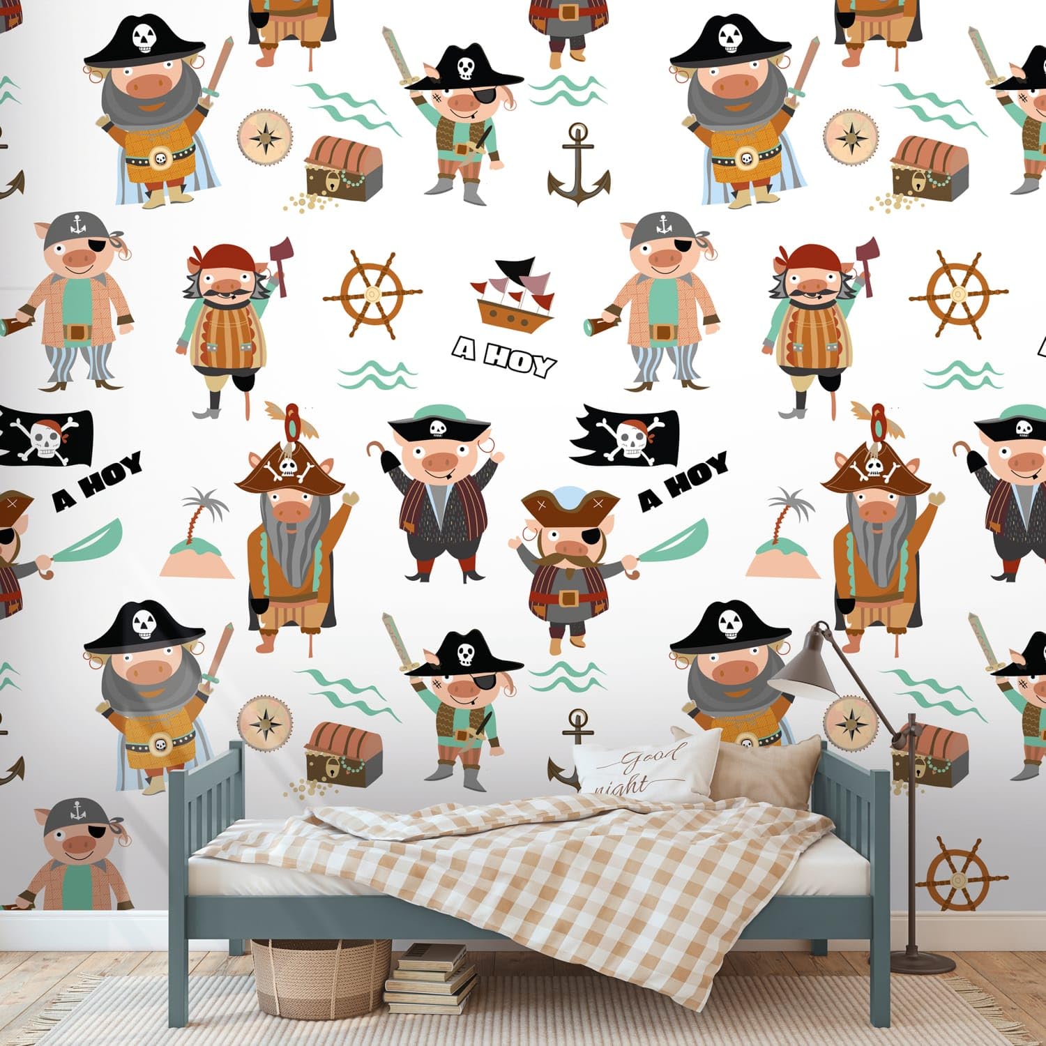 Papier peint enfant intissé TNT Profhome 391911-GU panoramique crème