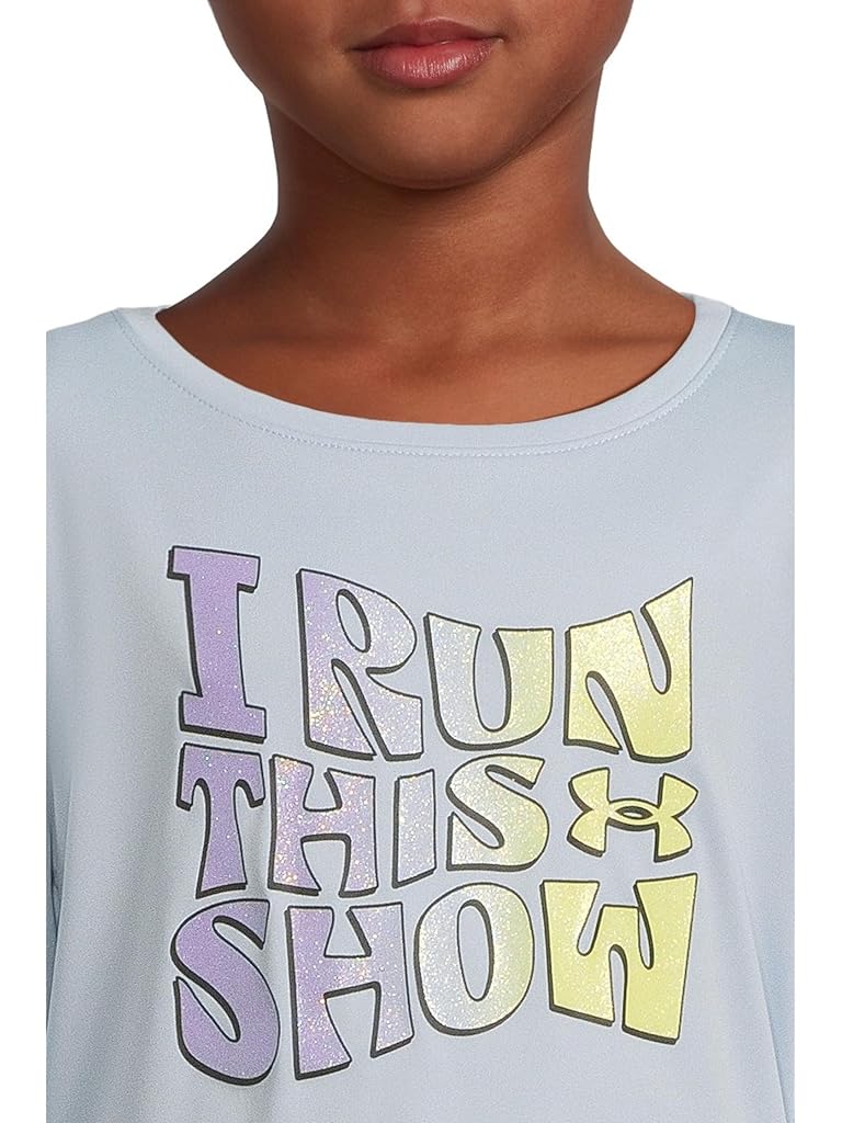 Blue Under Armour Printed LS Legging Set (Little Kids)