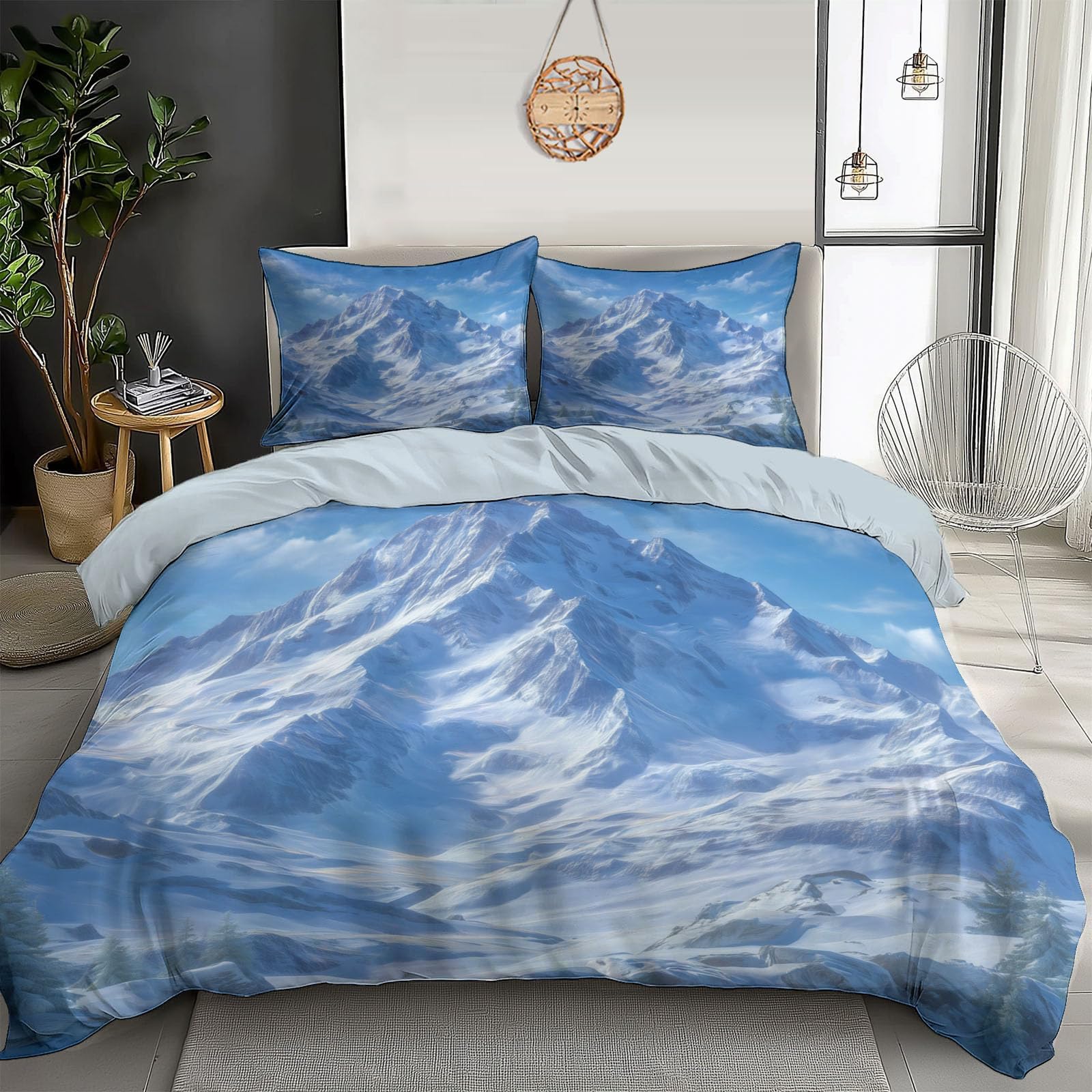 Parure de lit sans repassage 240x260cm pour en finir avec le linge froissé dans la chambre