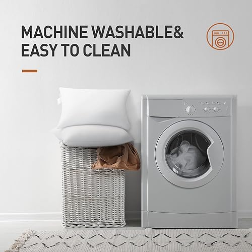 Miniatura 6 de Acanva Almohadas de cama refrescantes para dormir, relleno de microfibra de alta calidad, apoyo suave para personas que duermen de lado trasero y