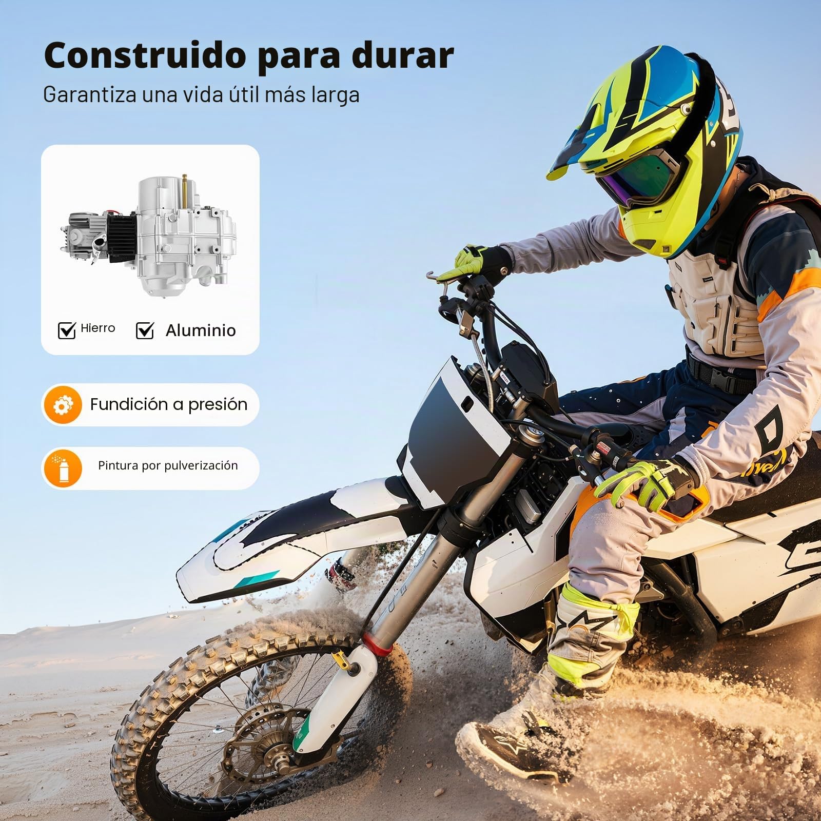 Motor de 4 tiempos de 125 CC, motor kart gasolina, motor ATV semiautomático, semiautomático y marcha atrás, motor para ATV Four Wheeler Buggy Kart