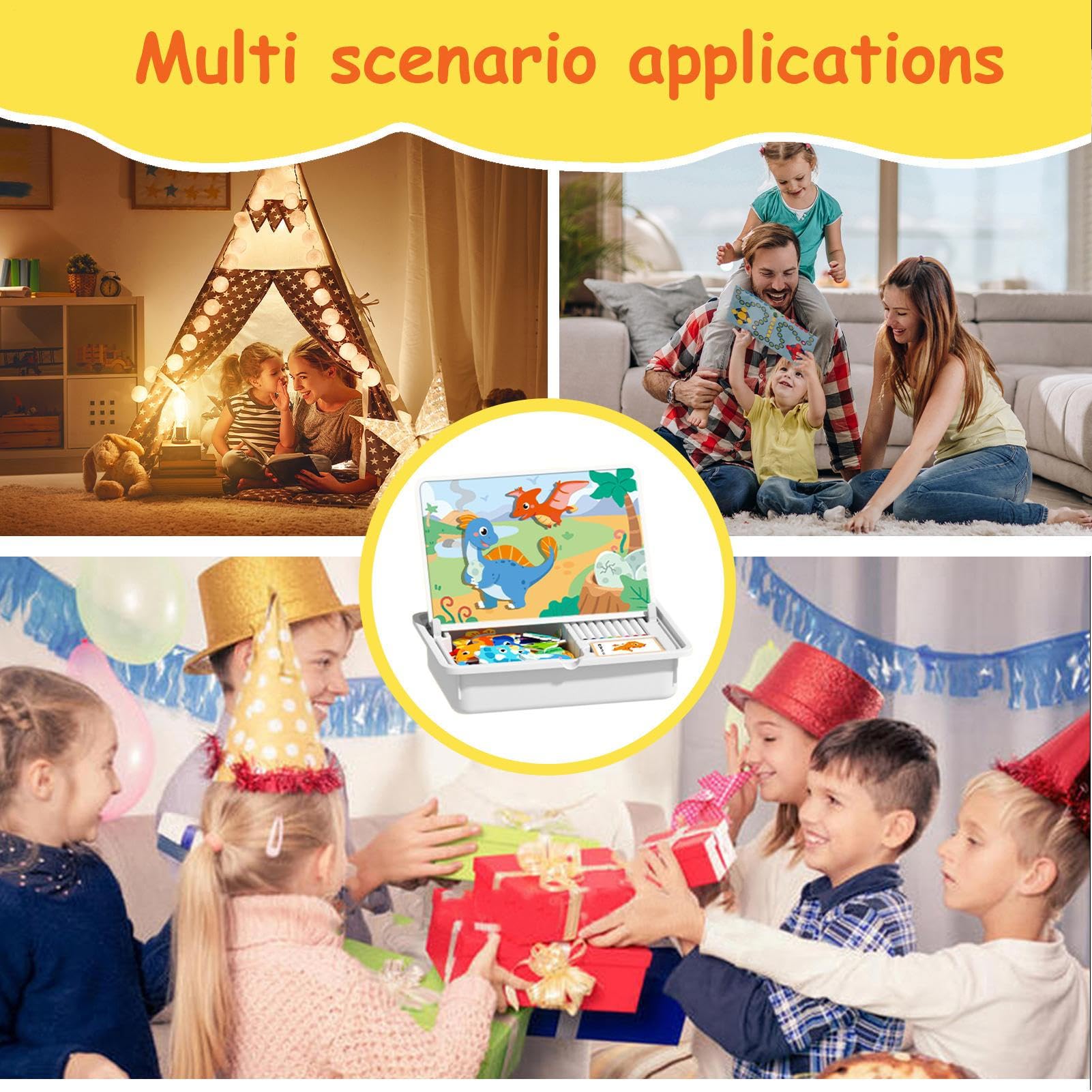 Magnetyczna Puzzle Edukacyjne Dla Dzieci, Dwuletnie Dopasowanie | 32x25x8 Cm, Ga Przebierania Się, Zabawna Twarz Magnetyczna Gra W Podróż, Przenośne I, Dla Przedszkola, Wakacje,
