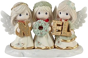 Precious Moments Joyeux Noel Christmas Figurine: Angelic Celebration
