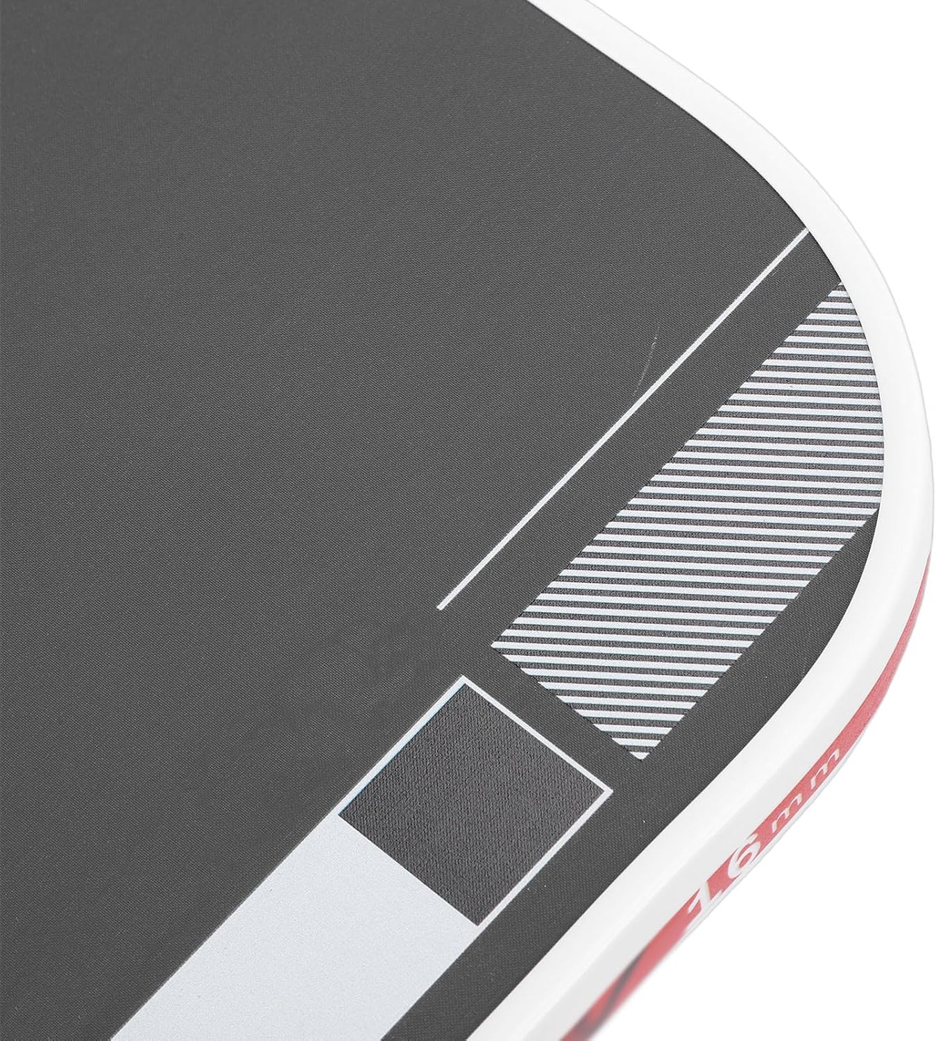 Professional Pickle B a l l Paddle, 16mm Textured Carbon Fiber Racket Enhanced Forgiveness Aerodynamic Curved Shape Optimal Weight Distribution