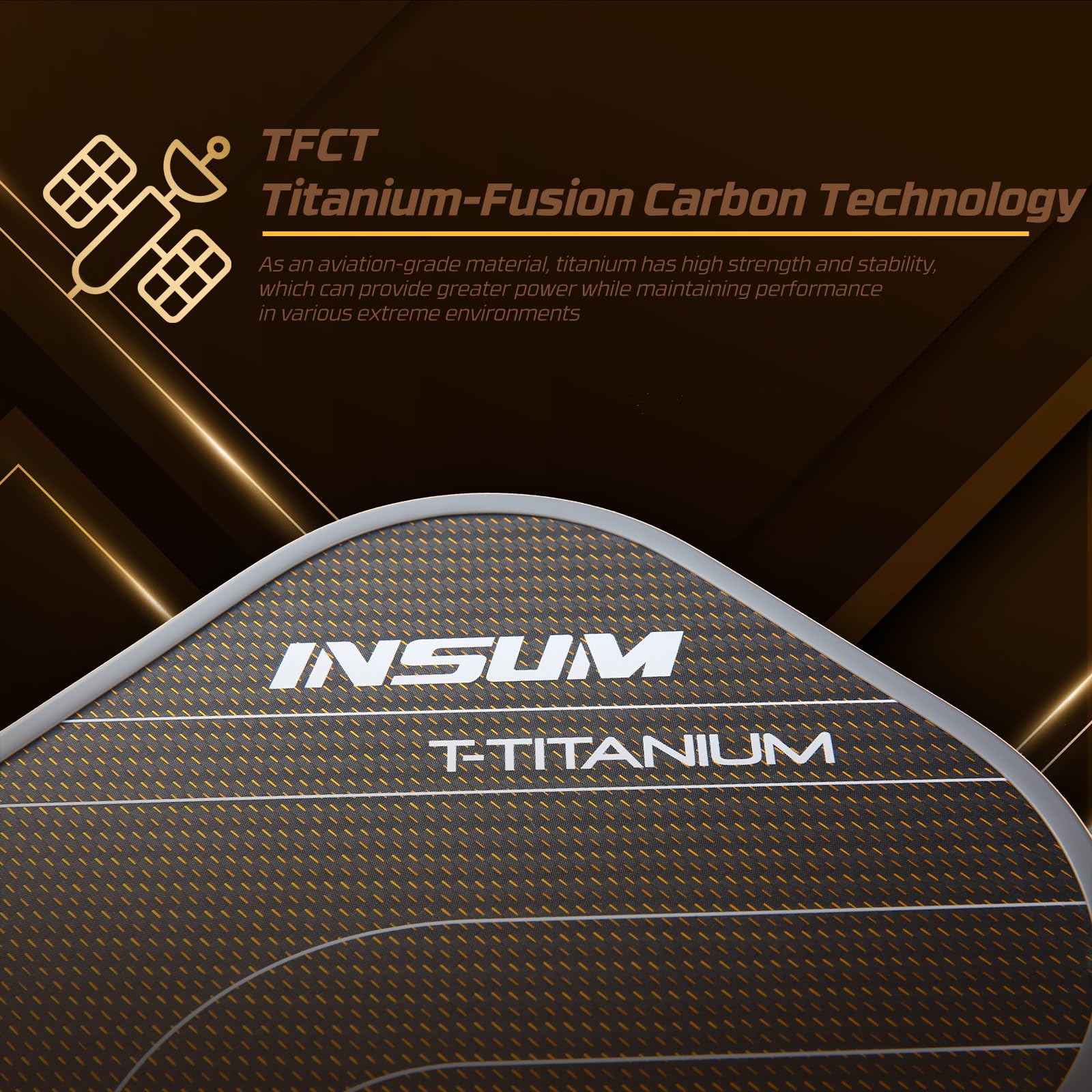 ピックルボール パドル 未加工カーボンファイバー チタン Titanium Amazon | INSUM ピックルボールパドル チタンカーボンファイバー