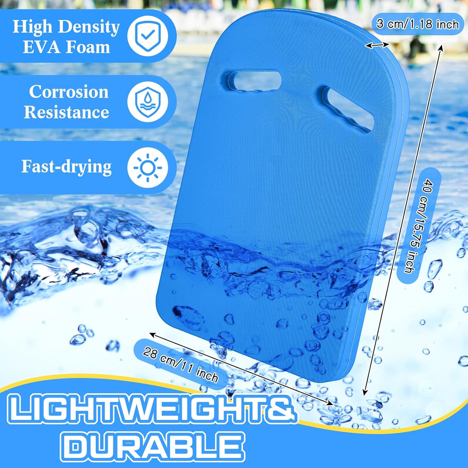 Syhood Swim Kickboard Bulk for Adults Kids Swimming Kickboard EVA Kick Board Swimming Equipment Swimming Training Aid for Unisex Adults Children Pool Exercise Workout