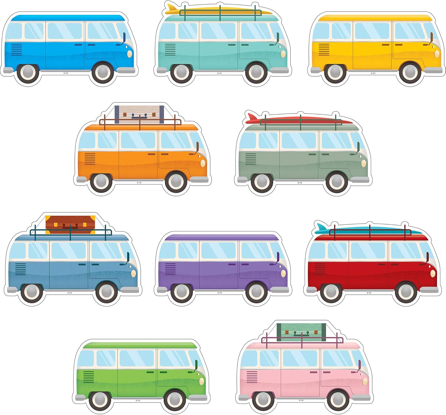 Teacher Created Resources TCR8807 Classic Vans Accents : Office Products