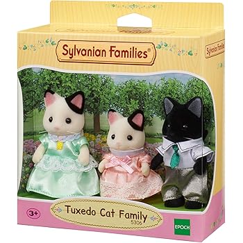 sylvanian families tuxedo cat