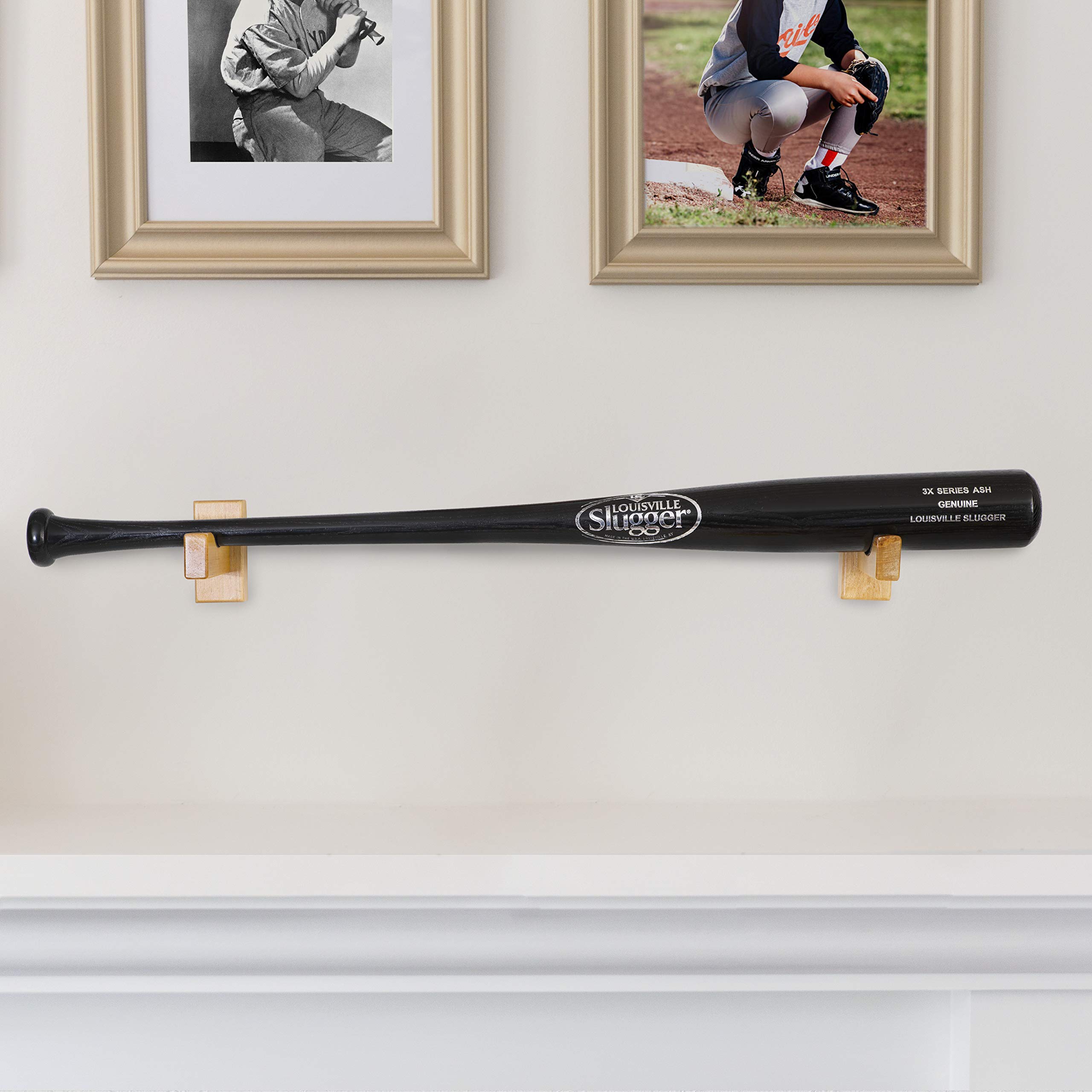 Standing Bat Insert Cypress Sunrise Baseball Bat Display Holder Rack Mount For Table Or ...