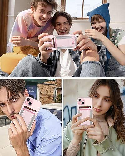 Miniatura 60 de HiWe Cartera MagSafe, cartera magnética más fuerte para iPhone 17/16/15/14/13/12, soporte para 7 tarjetas, RFID delgado minimalista de cuero, 1