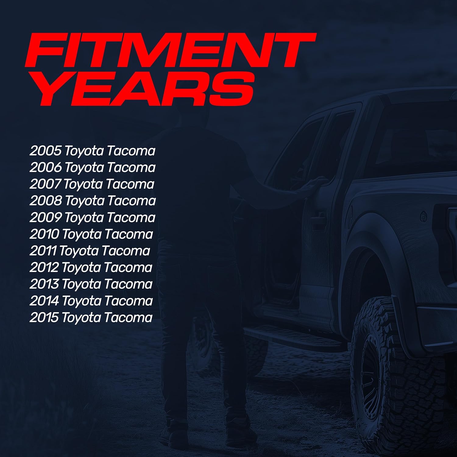 Master Tailgaters Chrome Tailgate Handle with Backup Camera Replacement for Toyota Tacoma (2005-2015) | IP68 Waterproof | Parking Grid Lines Available | Easy to Install