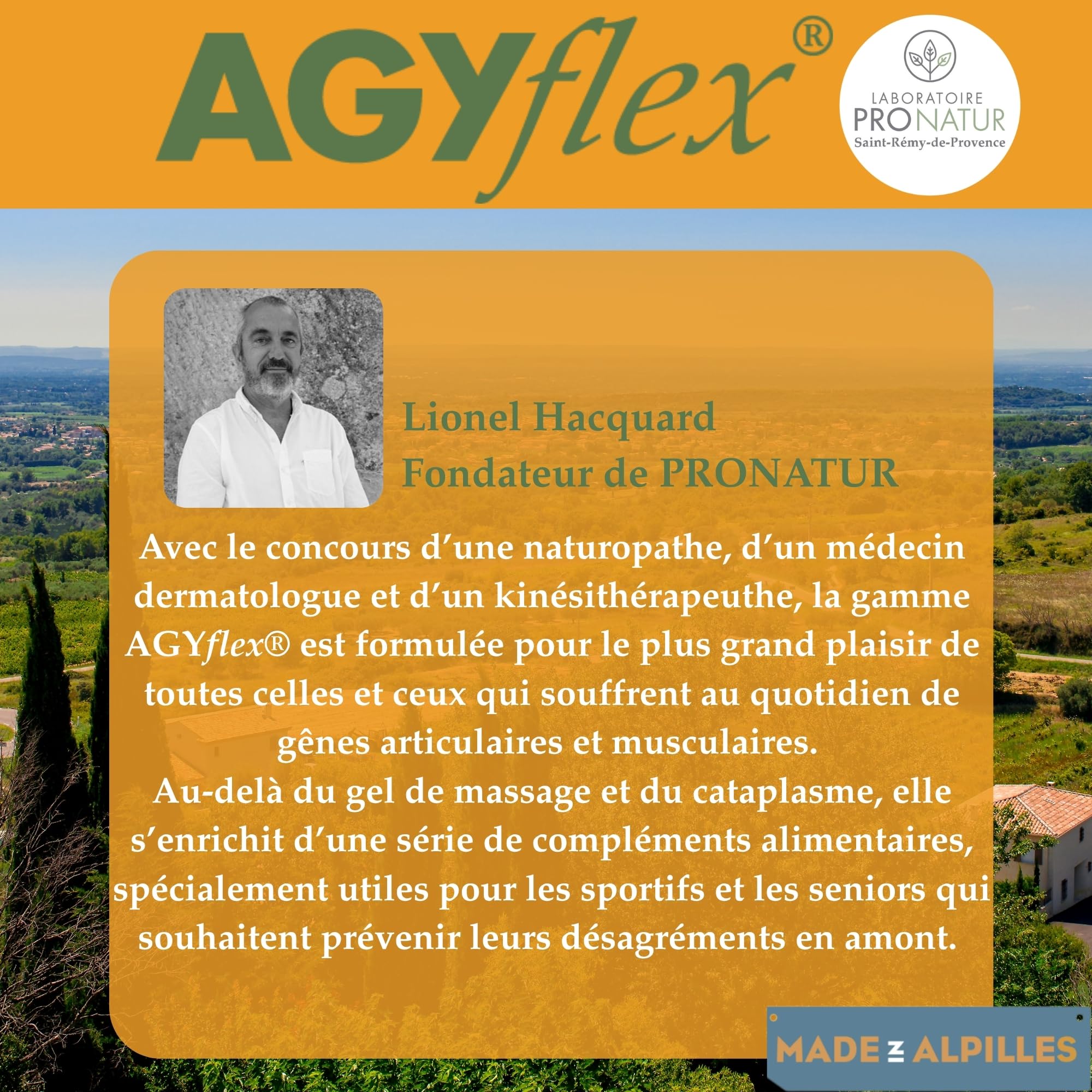 Cataplasme Cryo AGYflex ARGILE VERTE - Bien-être des muscles et articulations - Prêt à l’emploi - Vigne rouge, Arnica, Menthol - 250 g - Fabriqué en France