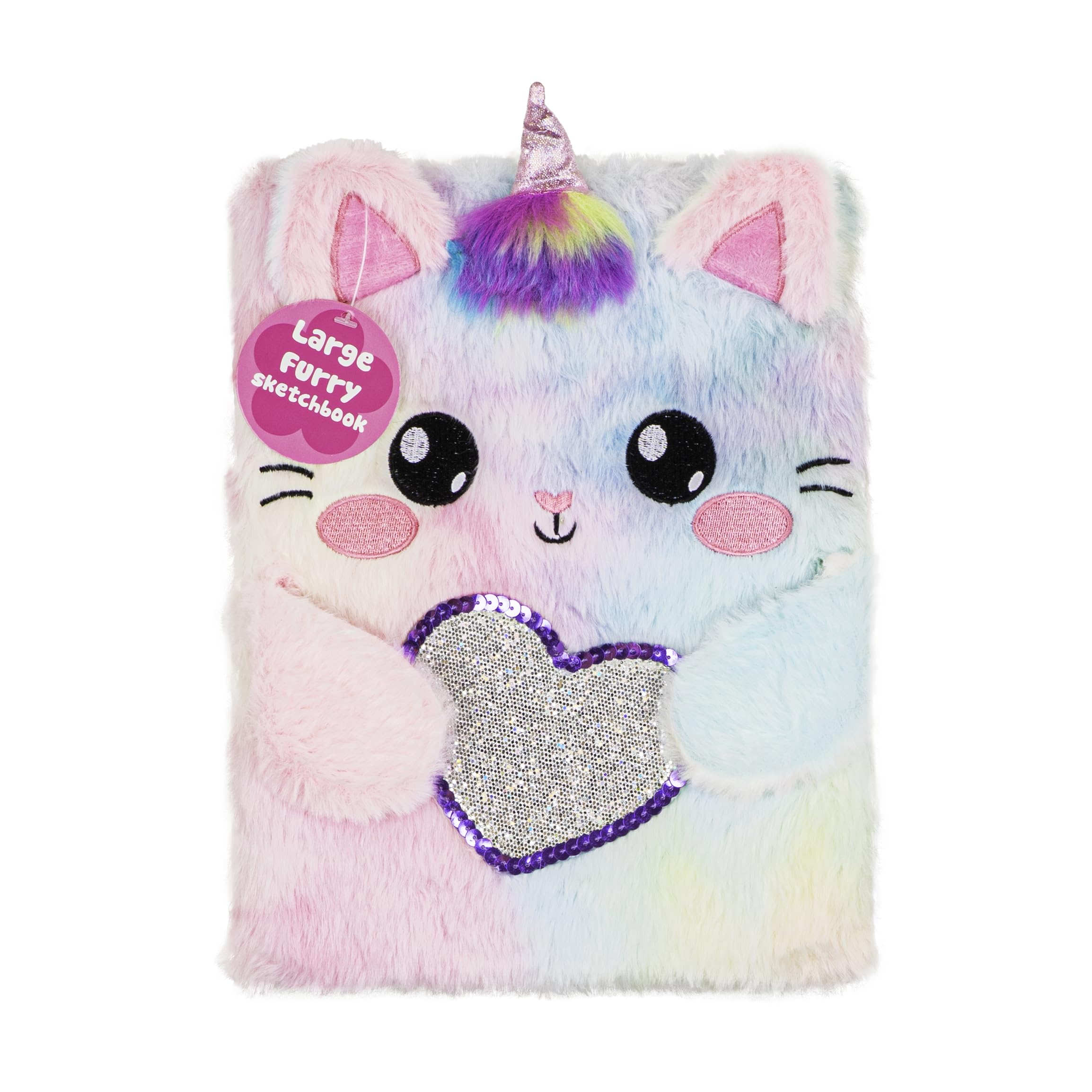 Votum Girls Cat Unicorn Fuzzy Sketch Book: Personalized Artist Sketchbook: Sketching, Drawing And Creative Doodling. Notebook And Sketchbook To Draw And Journal (Cat Unicorn)