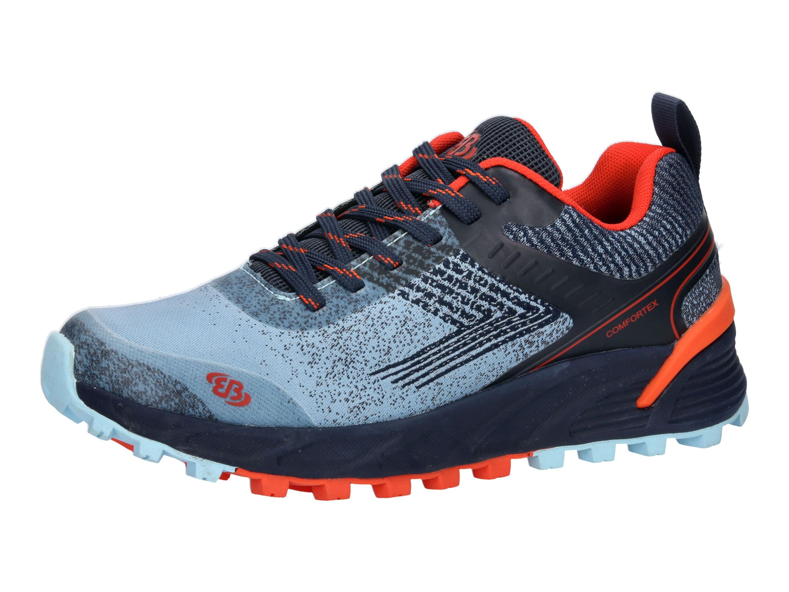 Brütting Unisex Mount Batur Trekking Shoes, Blue/Navy/Orange, 36 EU, Blue Navy Orange, 4 UK