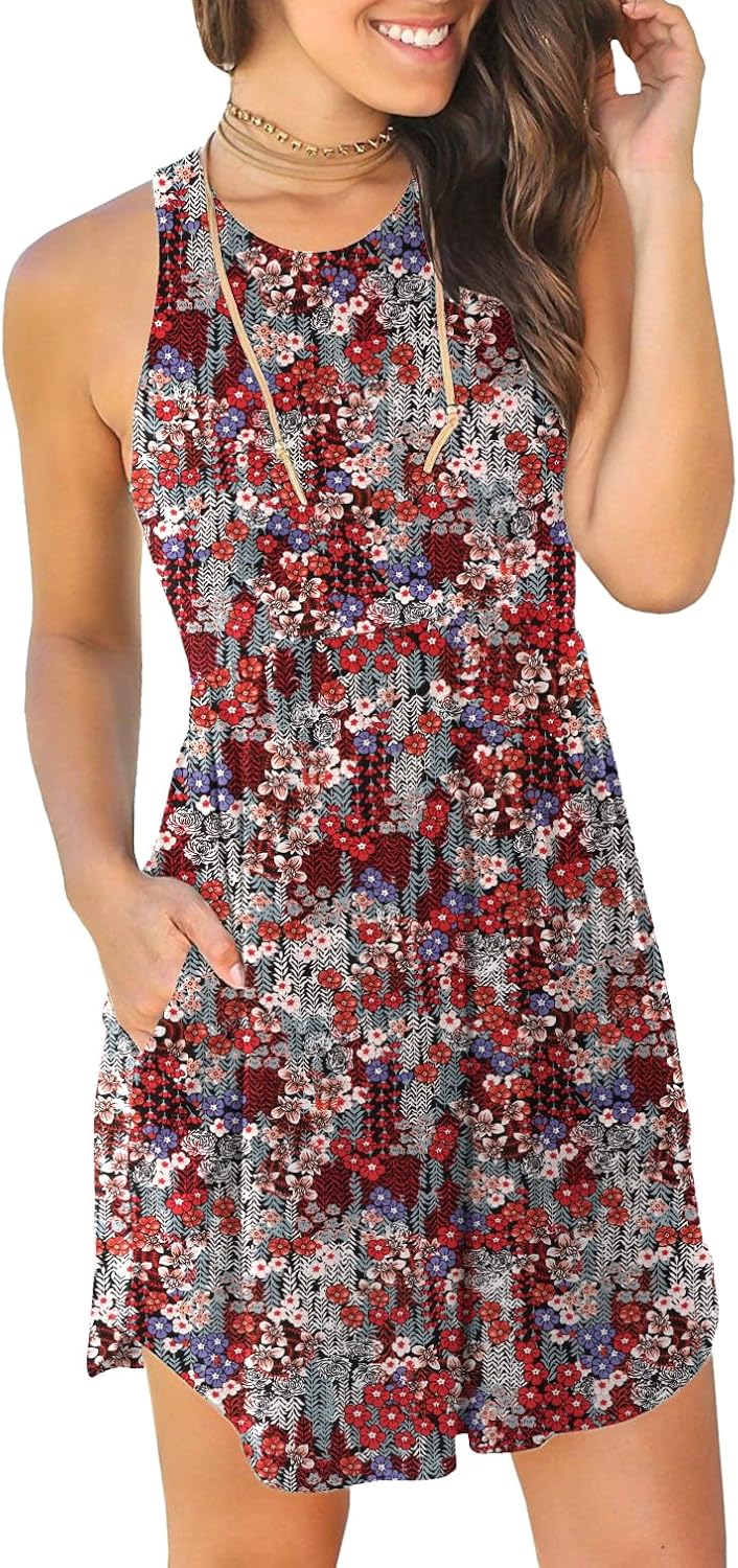 HiMONE Vacation Dresses for Women 2025 Summer Dress Women's Casual Sundresses Casual Beach Petite Sun Dress XS-2XL - Image 3