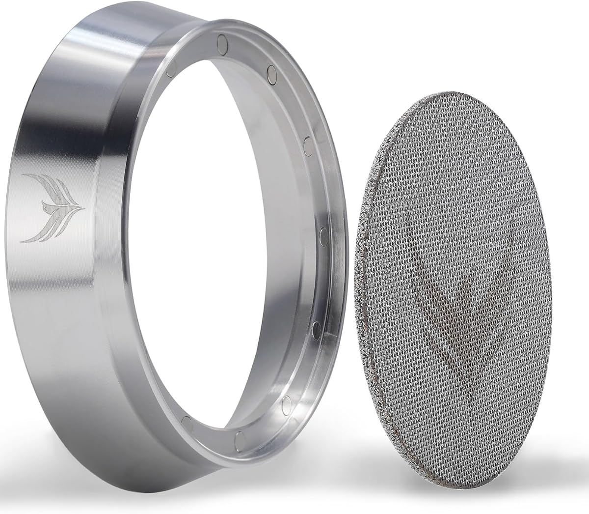 Stainless Steel 58mm Dosing Funnel and Espresso Puck Screen Set For 58 mm Portafilter