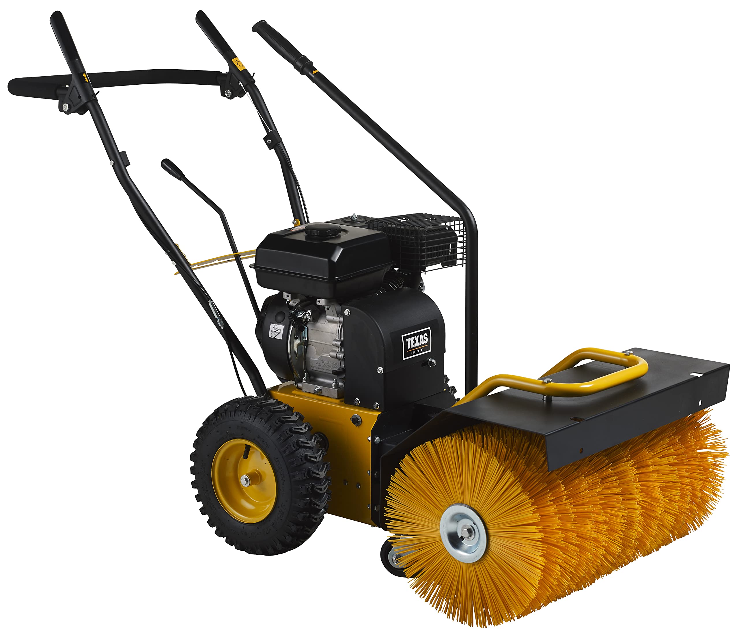 TEXAS Handy Sweep 650TG 2in1 212ccm Kehrmaschine Benzin Motorbesen mit Schneeschild Schneeschieber Schneefräse Schneeräumer mit Antrieb Radantrieb | 60cm | 5,7PS | 4Takt | 3xVor.1xRück.