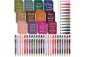 72-Piece Gifts Set for Church Visitors: Scripture Notebooks, Pens, Keychains