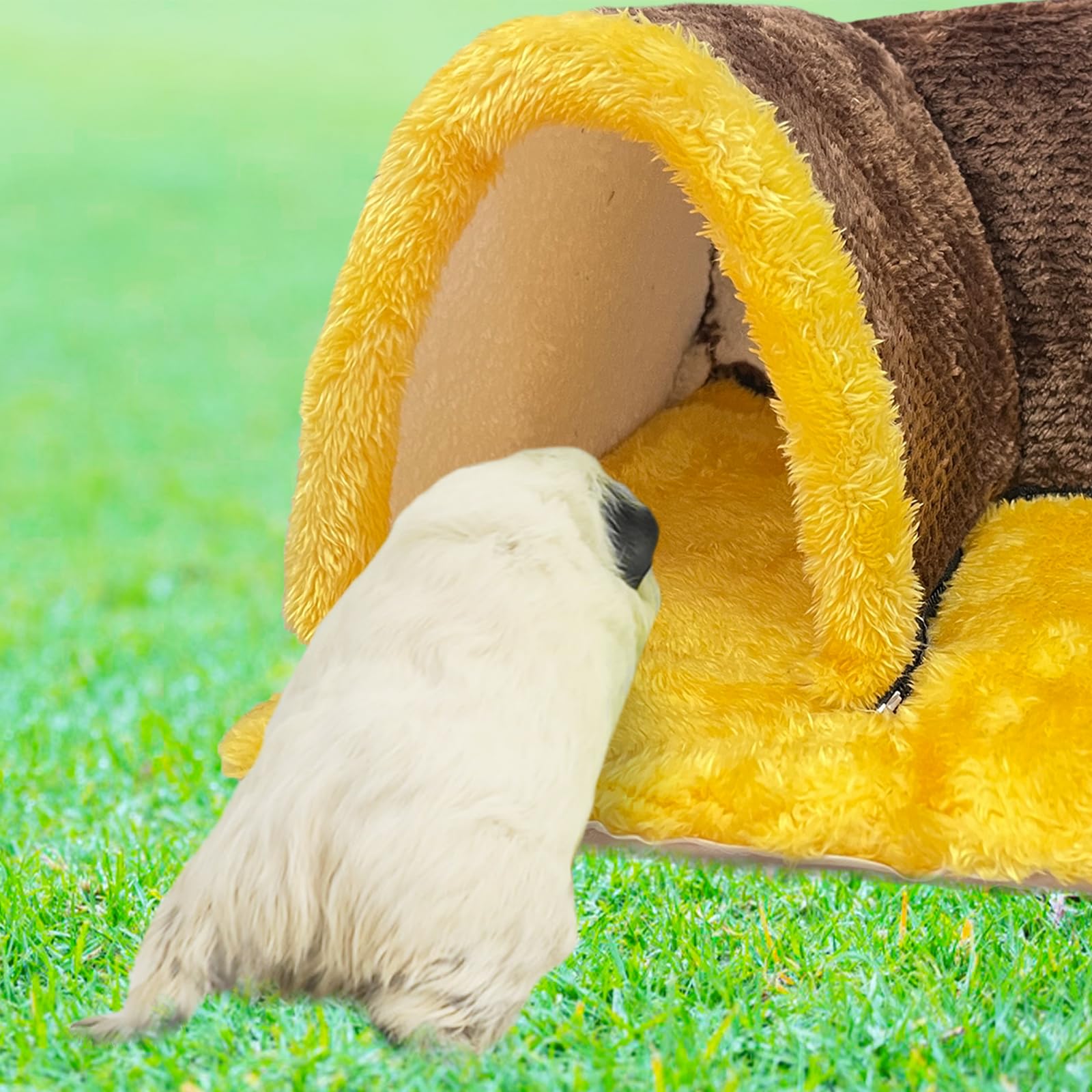 Tunnel Gioco Per Animali - Cuccia Staccabile Per Conigli E Porcellini D'India - Foto 9