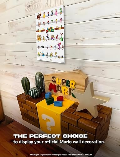 Miniatura 5 de Pyramid America Póster de Mario Bros - Arte de pared de personajes de Mario Bros de 11 x 17 pulgadas - Decoración de sala de videojuegos para