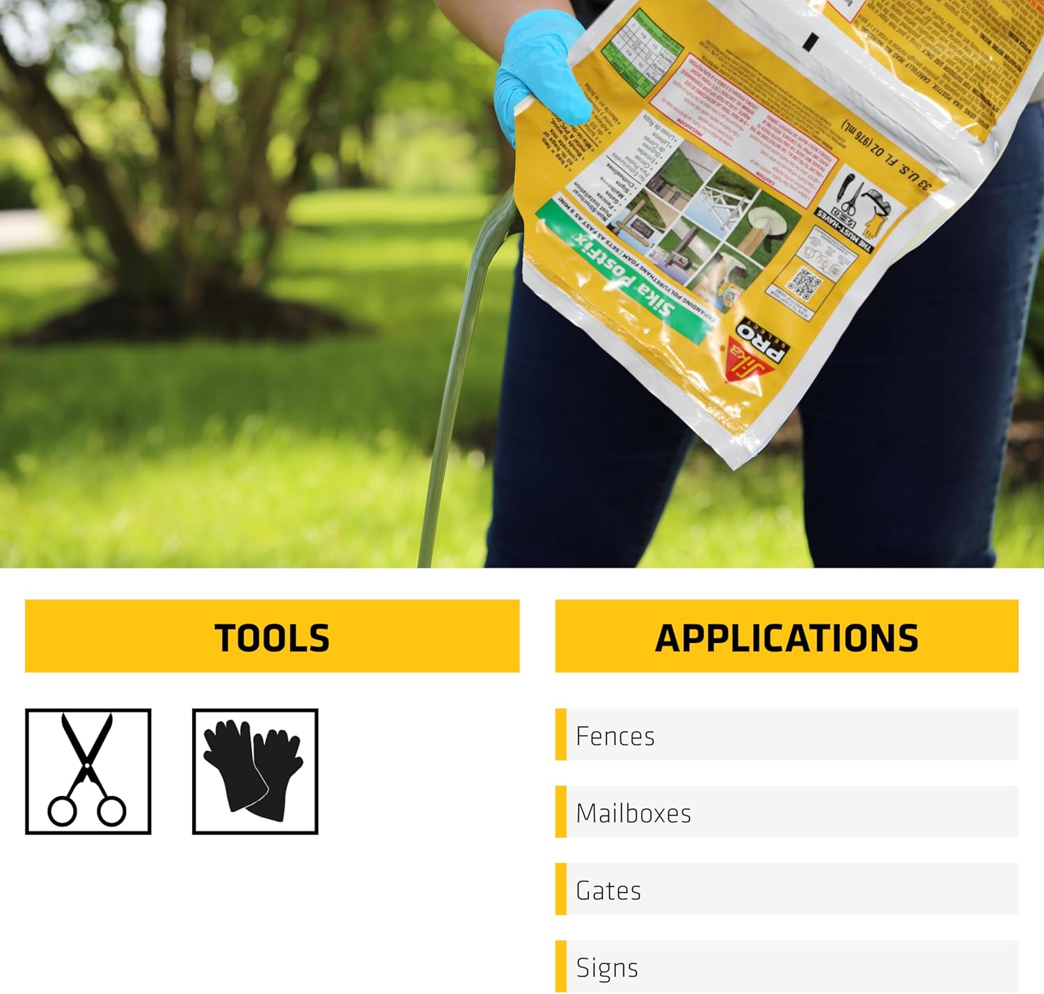 Mchanganyiko wa uzio wa Seka Post Kupanua Foam kwa Machapisho Isiyo