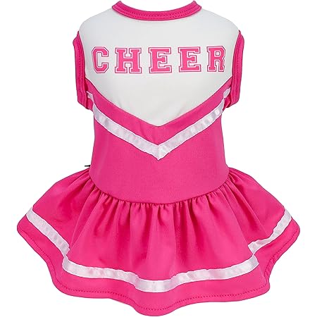Amazon.com : Fitwarm Cheerleader Dog Costume, Sporty Cheer Dog Dress