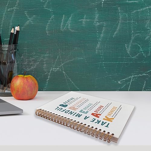 Miniatura 4 de VNWEK Radical Acceptance Mental Health Mindfulness - Cuaderno de espiral azul arcoíris de 5.5 x 8.3 pulgadas, cuaderno de espiral de tapa dura con