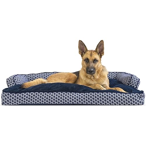 Furhaven Orthopedic, Cooling Gel, and Memory Foam Pet Beds for Small, Medium, and Large Dogs and Cats - Plush and Suede Sofa, Quilted Sofa, Comfy Couch Dog Bed, and More