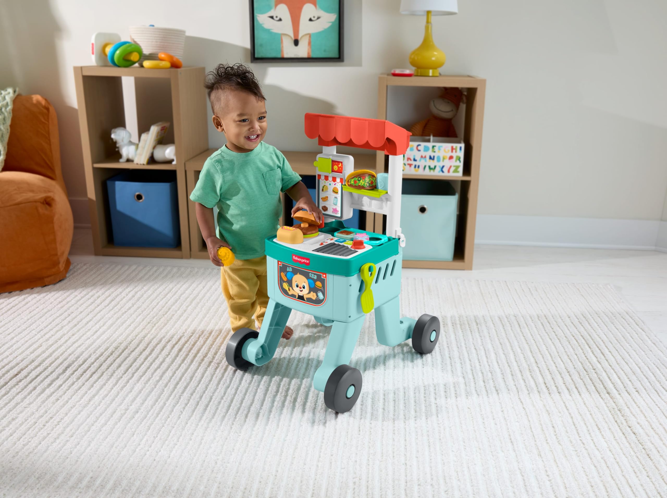 Fisher-Price Wózek na zakupy 4 w 1 Walker zabawka dla niemowląt JLM95
