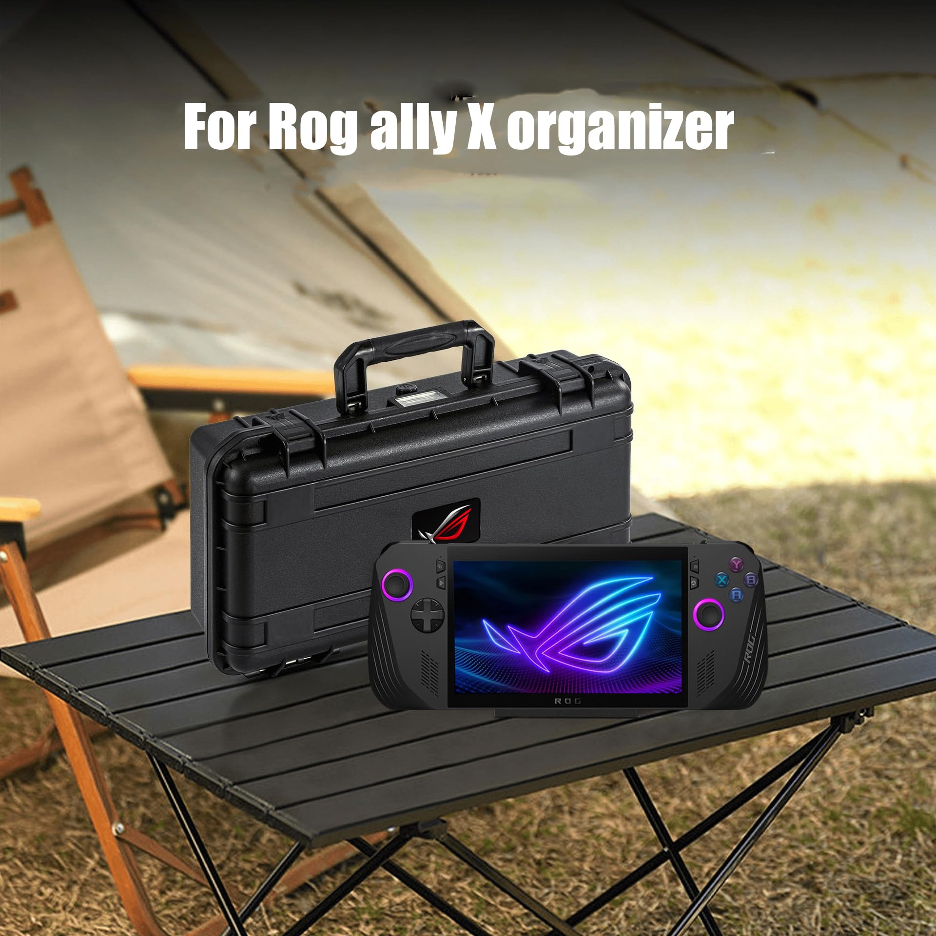 Genérico Bolsa de Almacenamiento portátil de Transporte Duro para ROG Ally X a Prueba de Golpes Funda Protectora de Viaje Consola Dura Accesorios