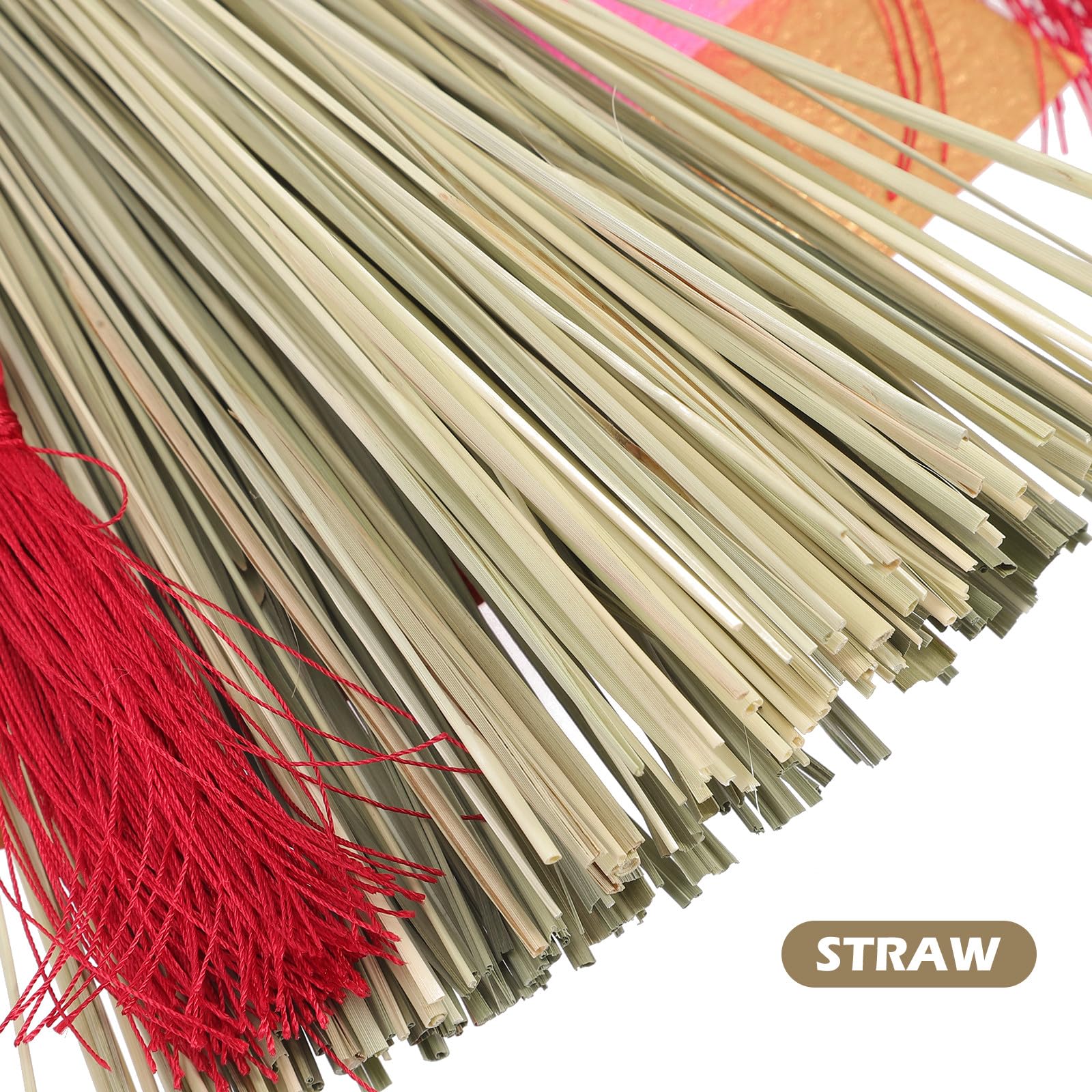 Japanischer Strohkranz als Hängende Dekoration Anhänger | Dried Flower und Strohverarbeitung, für Haustür und Zuhause, Leicht Anzubringen