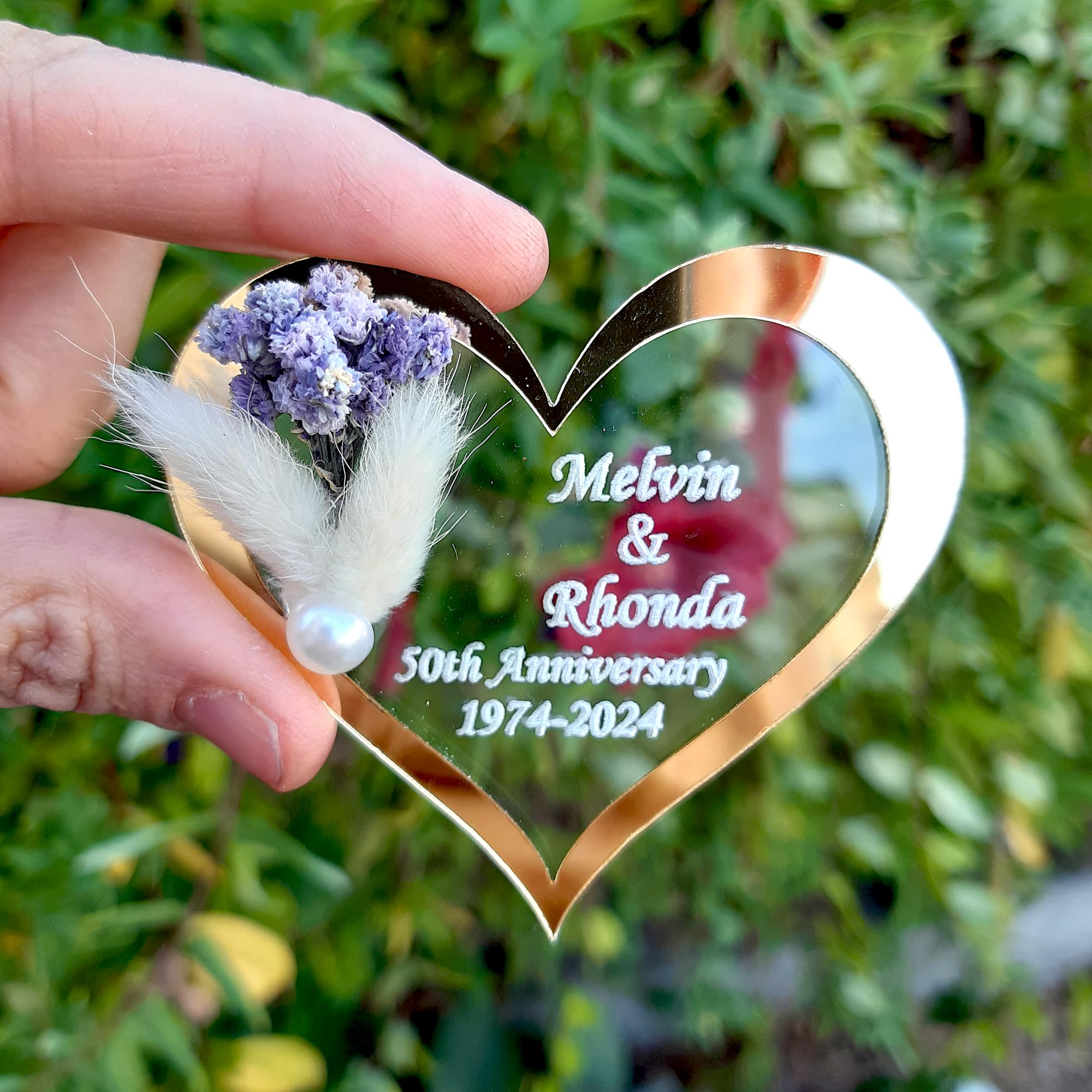 gastgeschenke hochzei ür die gäste personalisier, 30 Stück gold silber Acryl hochzeit gastgeschenke für die gäste, Taufe, Kommunion Konfirmation,Geburtstag, schön das du da bist, (Gold, 30 Stück)